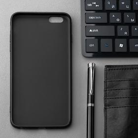

Чехол Innovation, для iPhone 6 Plus, силиконовый, матовый, черный