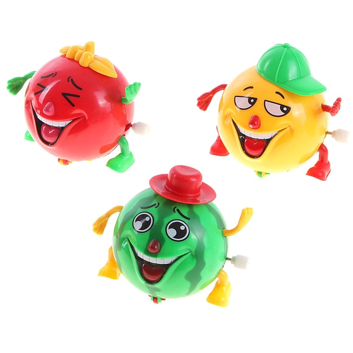 Игрушка заводная "Фрукты/овощи", МИКС