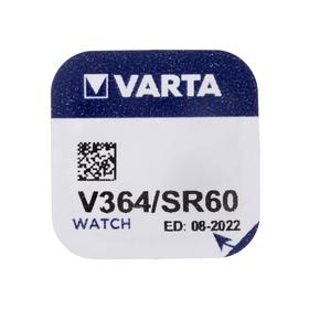 Батарейка цинковая Varta, V364 (SR621SW/G1)-1BL, 1.55В , блистер, 1 шт. от Сима-ленд