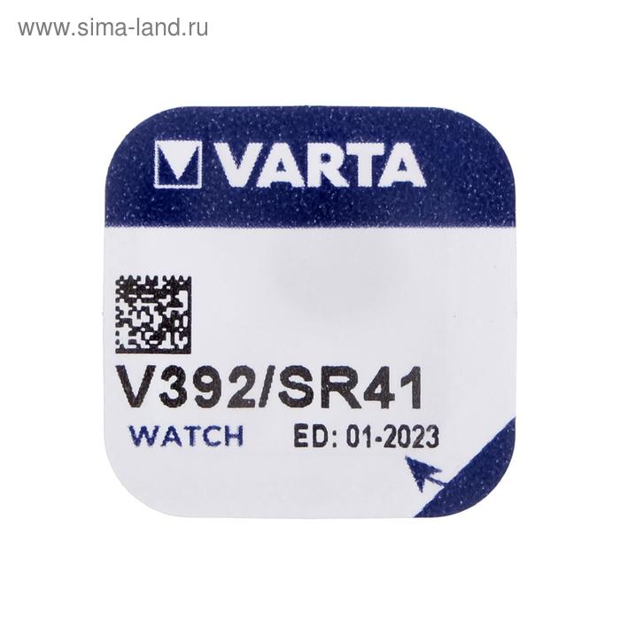 

Батарейка цинковая Varta, V392 (SR41W/G3)-1BL, 1.55В , блистер, 1 шт.