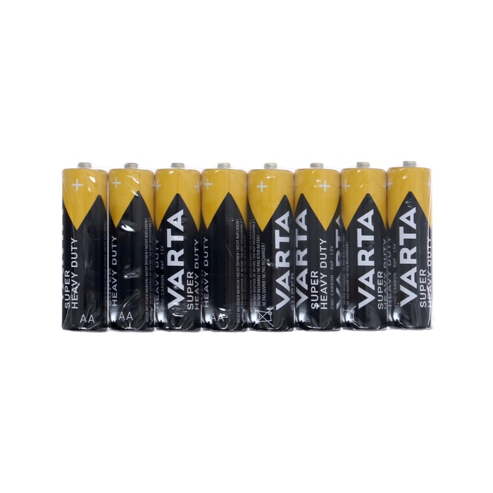 Батарейка солевая Varta SuperLife, AA, R6-8S, 1.5В, спайка, 8 шт. батарейка aa солевая varta superlife r6 4bl в блистере 4шт