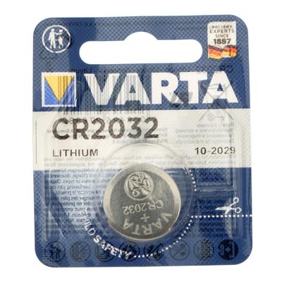 Батарейка литиевая Varta, CR2032-1BL, 3В, блистер, 1 шт-