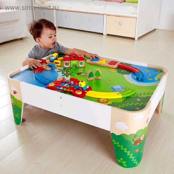 

Стол игровой для железной дороги Hape, с коробкой для хранения