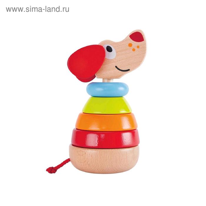 Пирамидка звуковая «Собака» деревянные игрушки hape звуковая пирамидка собака