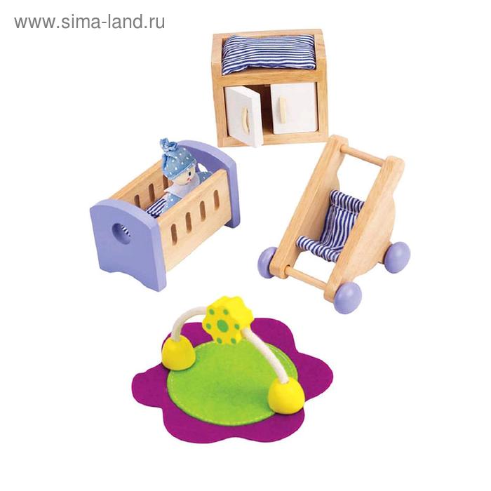 Мебель для кукольного домика «Комната для малыша» мебель для кукольного домика кухня le toy van