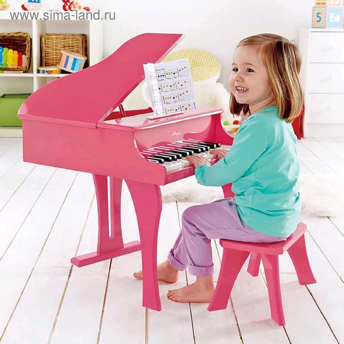 фото Игрушка музыкальная «рояль», цвет розовый hape