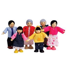 Набор мини-кукол «Счастливая азиатская семья»