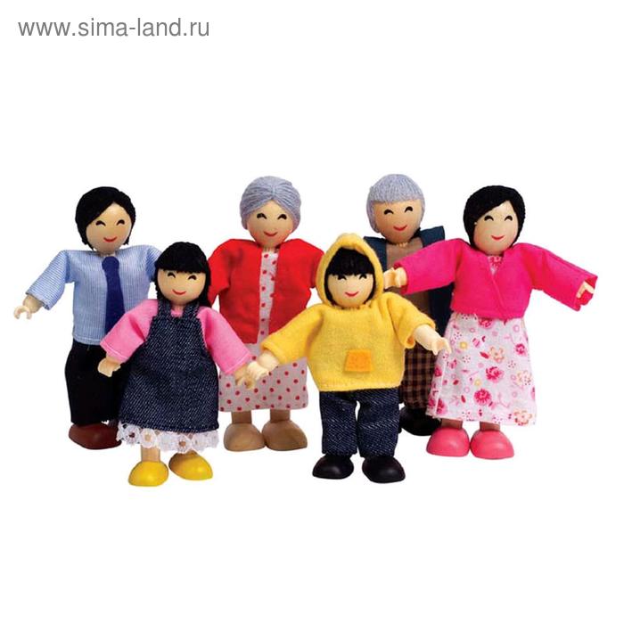 Набор мини-кукол «Счастливая азиатская семья» цена и фото