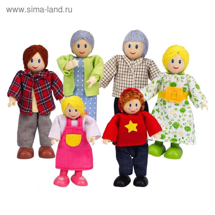 Набор мини-кукол «Счастливая европейская семья» набор мини кукол счастливая европейская семья