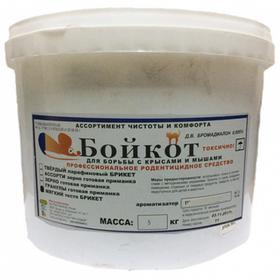 

Мягкий брикет от грызунов БойКот Жареное мясо, 5 кг