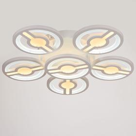 

Люстра 671129/6 LED 216Вт 3 режима 3000-6000К белый 57х57х12 см