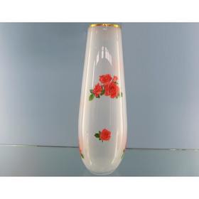 Ваза для цветов «Розы», белая россыпь, 34 см