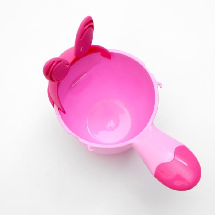 Ковш для купания детский, «Зайка» 500 мл., цвет розовый