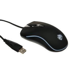 Мышь Qumo Onyx RGB M73, игровая, проводная, оптическая, 2400 dpi,  4 кнопки, USB,RGB, чёрная