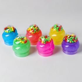 

Лизун «Шарики», с блёстками, цвета МИКС