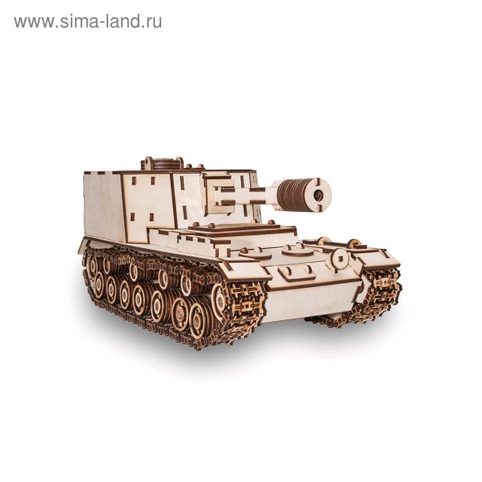 Конструктор деревянный 3D «Танк САУ-212»
