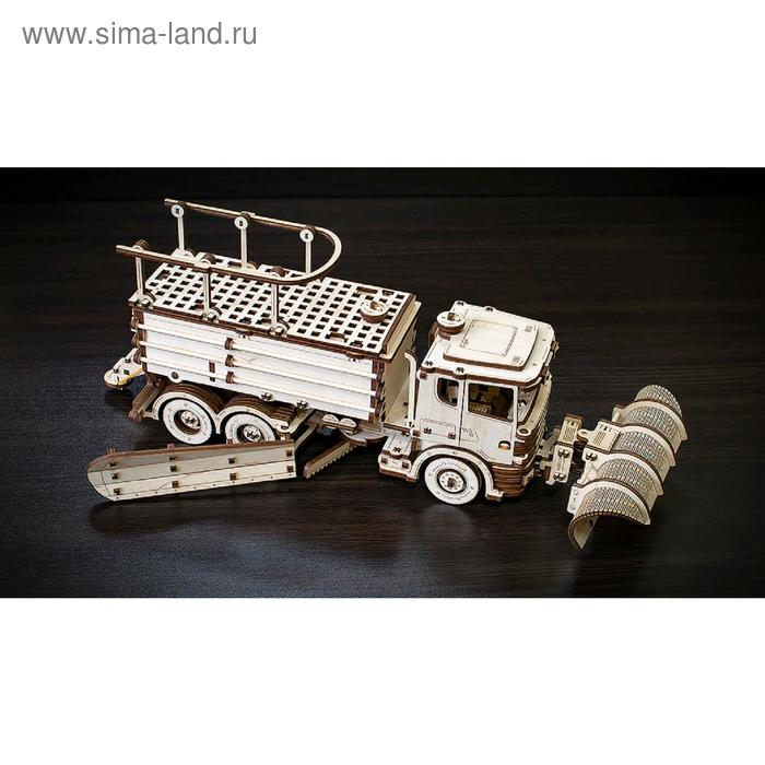 цена Конструктор деревянный 3D «Снегоуборочная машина»