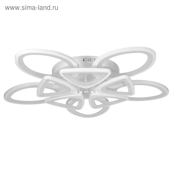 

Люстра с ПДУ 671131/10 LED 250Вт диммер 3 режима 3000-6000К белый 70х70х14 см