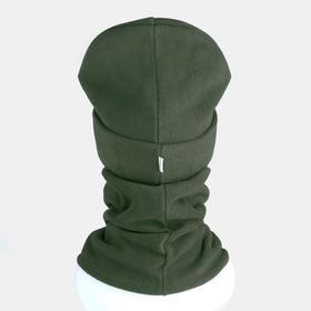 

Комплект (шапка, снуд) детский, цвет хаки, размер 54-56