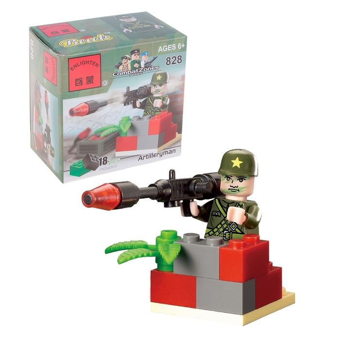 Конструктор «Артиллерист», 18 деталей