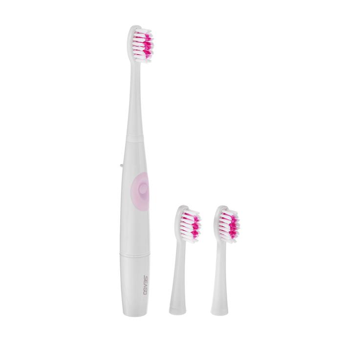 Электрическая зубная щётка Seago SG-915, звуковая, 22000 уд/мин, 2 насадки, розовая