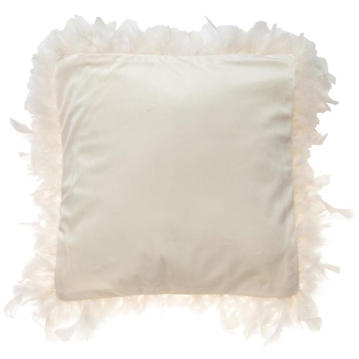 Наволочка декоративная Этель «Роскошь», цвет молочный, размер 40х40 см