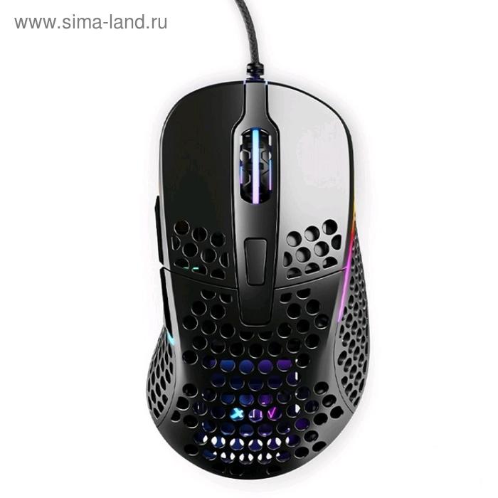 Мышь Xtrfy M4 RGB, игровая, проводная, оптическая, 16000 dpi, USB, черная