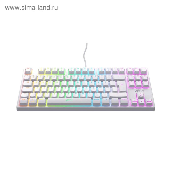 Клавиатура Xtrfy K4 RGB Tenkeyless игровая проводная механическая 88 клавиш USB белая 524459 1423500₽