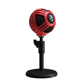 Микрофон компьютерный Arozzi Sfera, 50-16000 Гц, 44 дБ, USB, 1.8 м, красный Ош