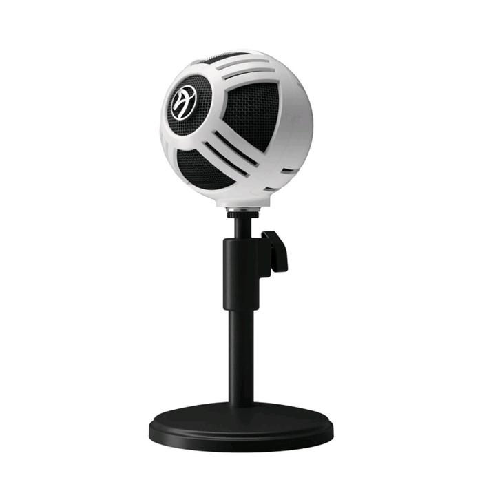 Микрофон компьютерный Arozzi Sfera, 50-16000 Гц, 44 дБ, USB, 1.8 м, белый