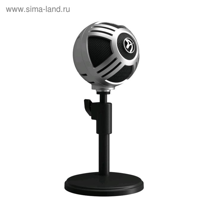 Микрофон компьютерный Arozzi Sfera Pro, 50-16000 Гц, 44 дБ, USB, 1.9 м, серебристый