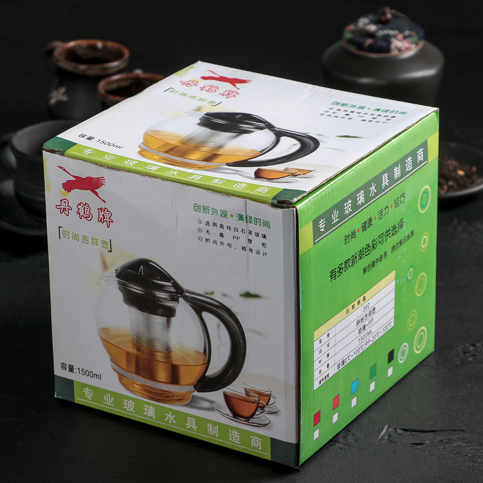 Чайник заварочный 1,5 л "Классика", цвет МИКС