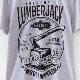 

Футболка мужская, цвет серый, размер 56