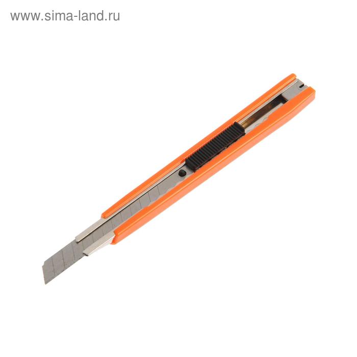 цена Нож универсальный HARDEN 570301, пластик, выдвижное лезвие, 9 мм