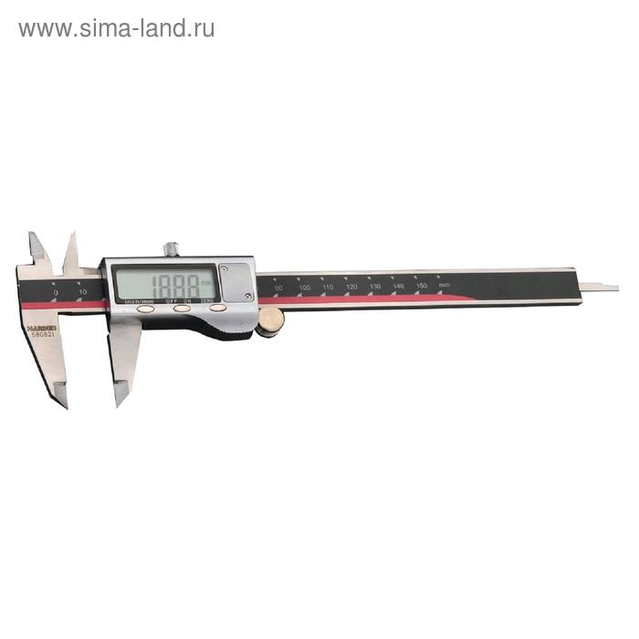 цена Штангенциркуль электронный HARDEN 580821, нержавеющая сталь, 150 мм