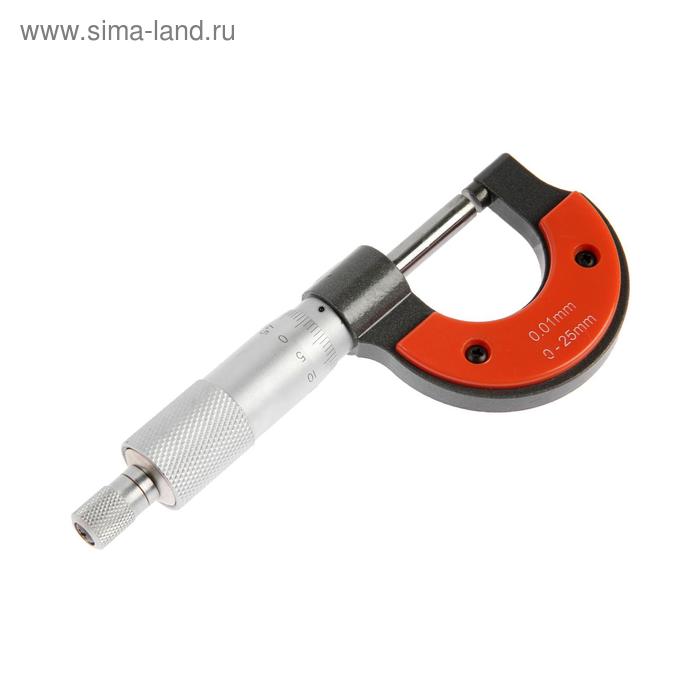 Микрометр HARDEN 580832, точность 0,01 мм, диапазон измерений 0-25 мм