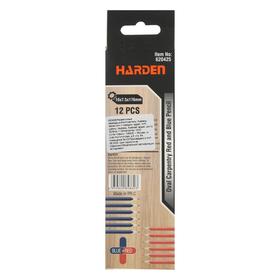 Карандаши малярные HARDEN 620425, двухцветные, 10x7,5x176 мм, 12 штук от Сима-ленд