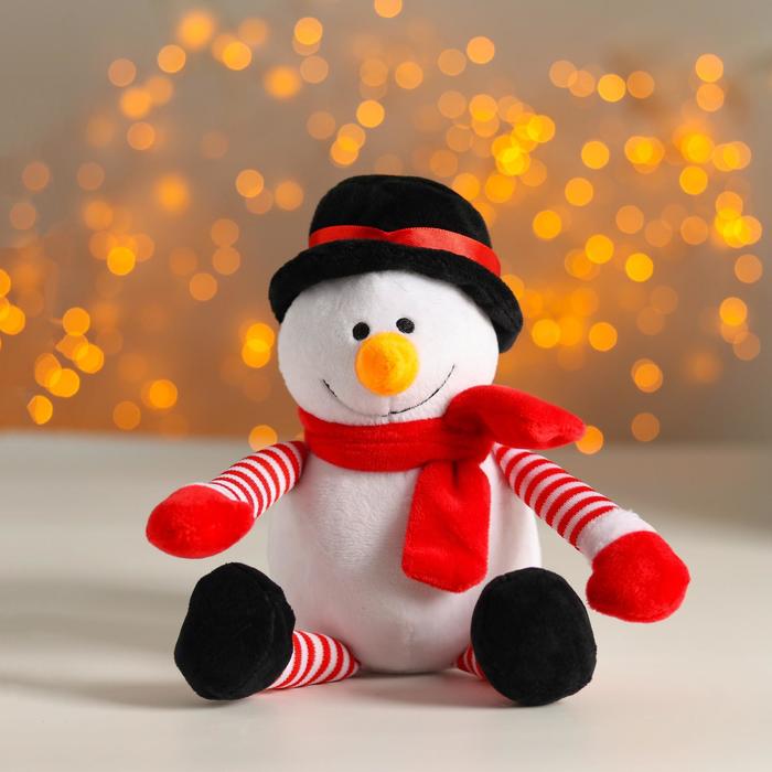 Мягкая игрушка «Снеговик» вязаная игрушка брелок снеговик