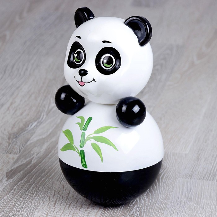 фото Неваляшка «панда» в художественной упаковке, микс котовские неваляшки