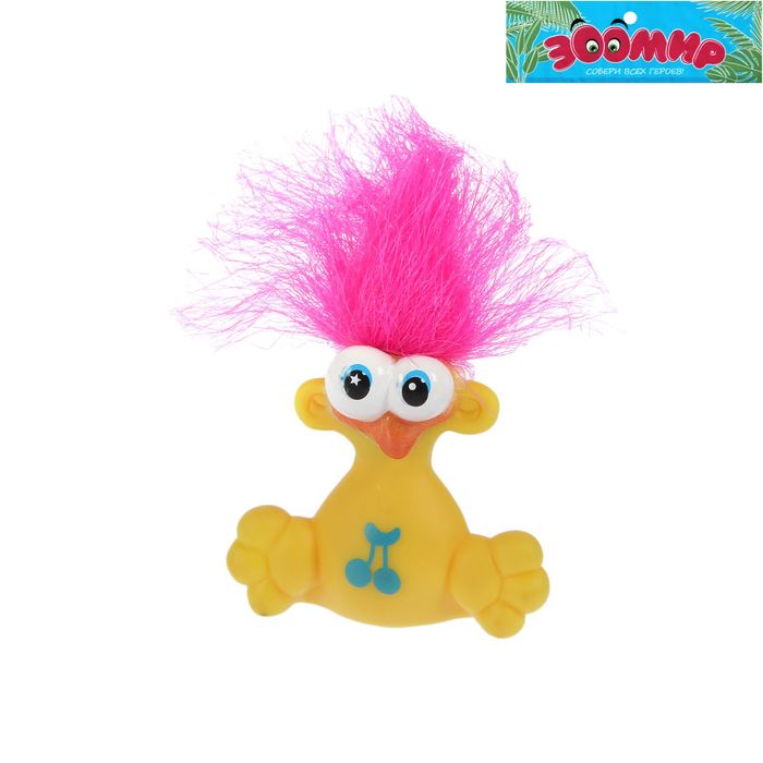 Фигурка животного "Цыпа" с модной причёской, МИКС