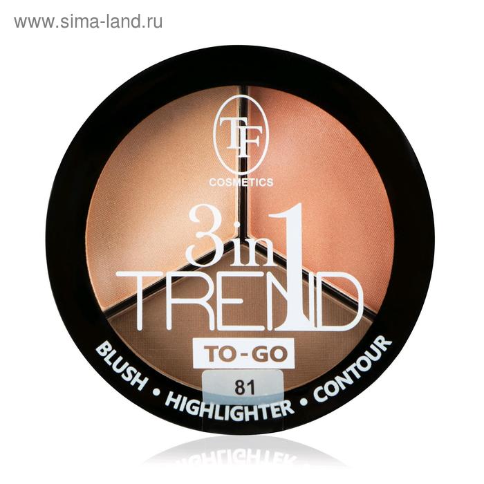 Румяна для контуринга лица TF Trend, тон 81 pink&beige