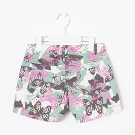 

Шорты для девочки, цвет малиновый, принт камуфляж, рост 128 см (8 лет)