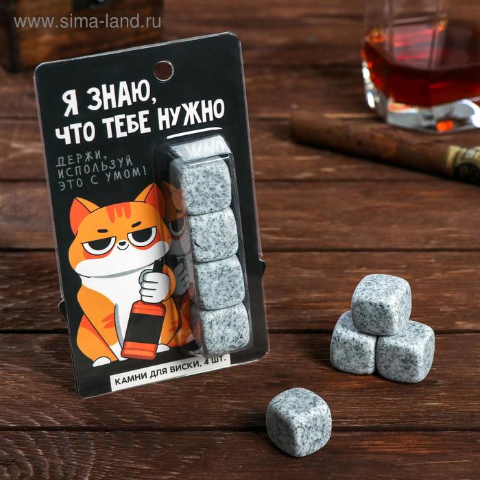 

Камни для виски «Используй с умом», 4 шт