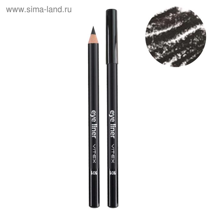 Карандаш для глаз Vitex, тон 101 Black контурный