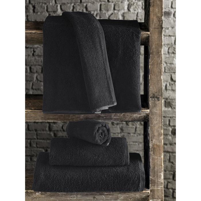 Полотенце Efor, размер 50х100 см, цвет черный