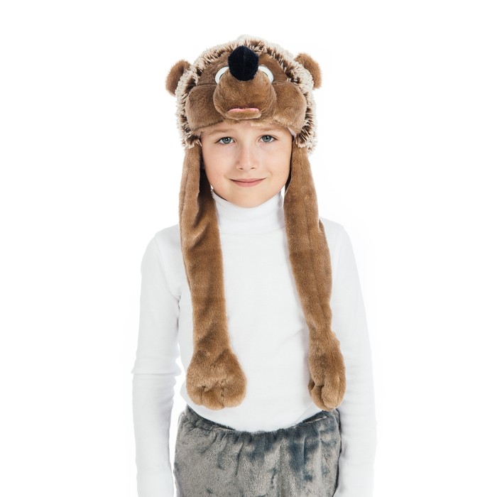 Карнавальная шапка "Ёжик", обхват головы 56 см