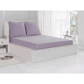 

Комплект из простыни и наволочек Acelya 140 x 160 см, 70 x 70 см - 2 шт., цвет светло - лавандовый