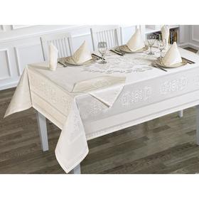 

Скатерть Caramel 160х220 см, салфетки 35x35 см, цвет кремовый
