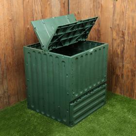 

Компостер пластиковый ECO-KING, 400 л, с крышкой, 70 × 70 × 83 см, зелёный