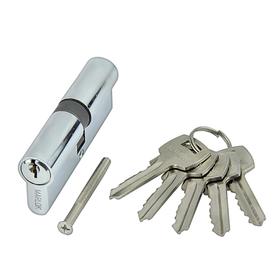 Цилиндр стальной MARLOK ЦМ 80(35/45)-5К англ. ключ/ключ, цвет хром